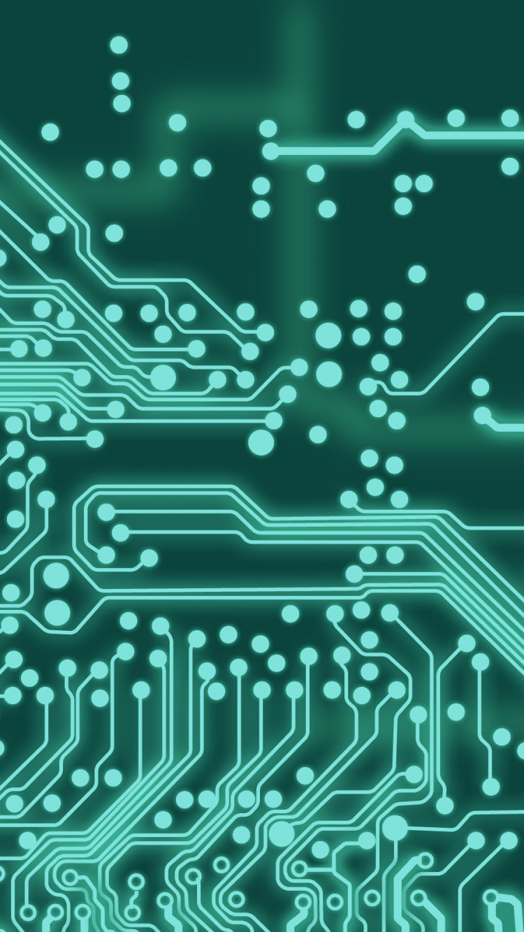 Illustration Abstraite Verte et Noire. Wallpaper in 750x1334 Resolution