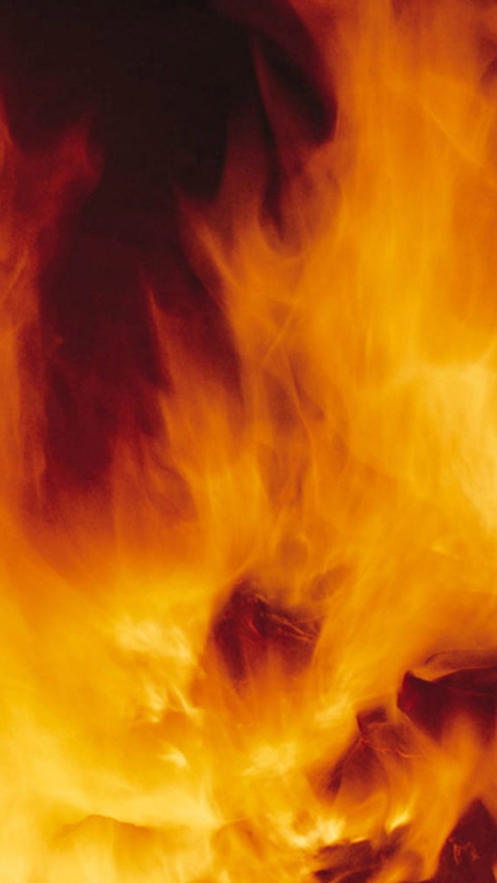 Gelbe Und Orange Rauchillustration Smoke. Wallpaper in 720x1280 Resolution
