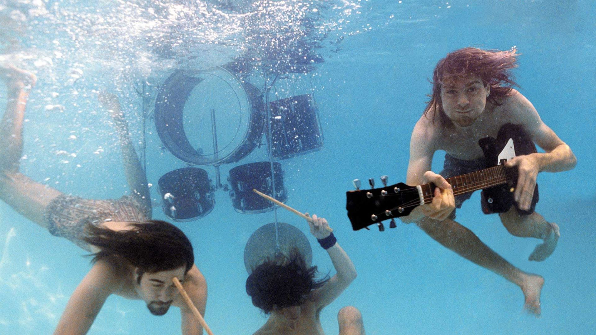Nirvana, Nevermind, Grunge, Water, Fun. Wallpaper in 1920x1080 Resolution