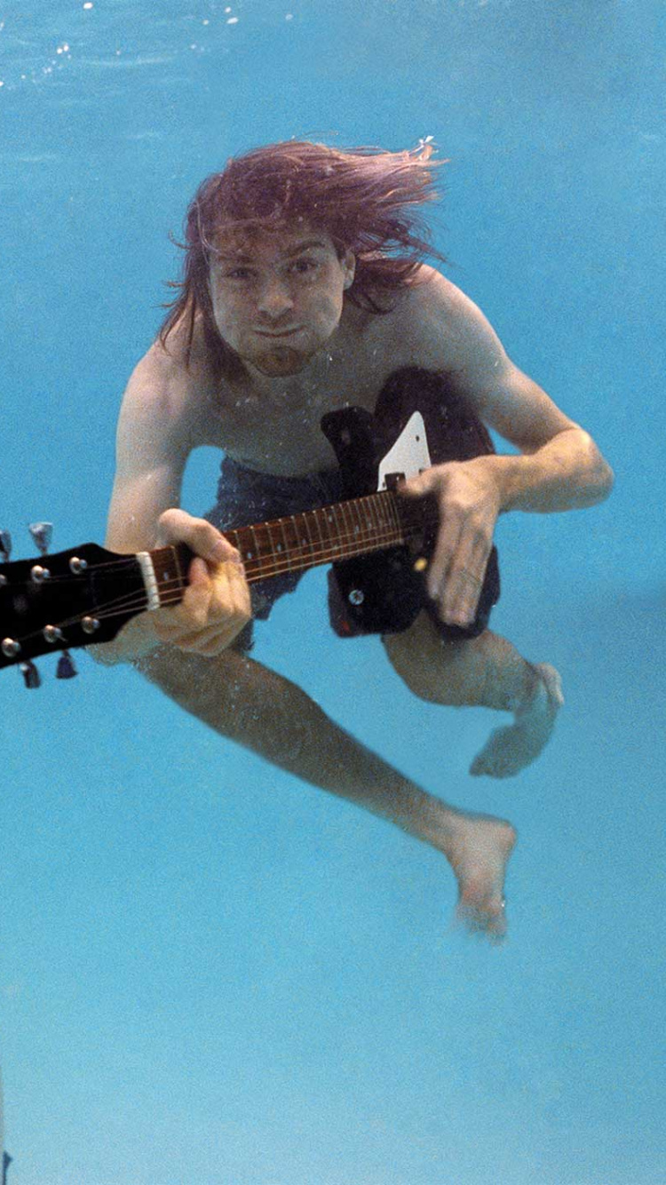 Nirvana, Nevermind, Grunge, Water, Fun. Wallpaper in 750x1334 Resolution