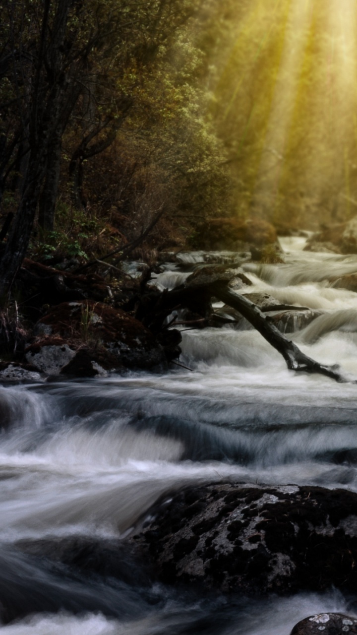 Time Lapse Photography of River. Wallpaper in 720x1280 Resolution
