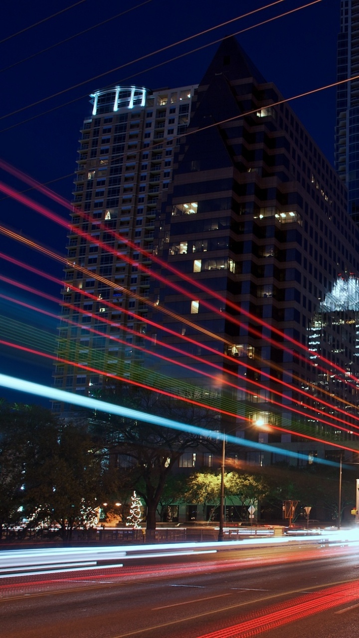Time Lapse Photography of Cars on Road During Night Time. Wallpaper in 720x1280 Resolution