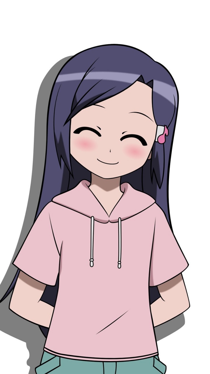 Mujer en Camisa Marrón Ilustración. Wallpaper in 720x1280 Resolution