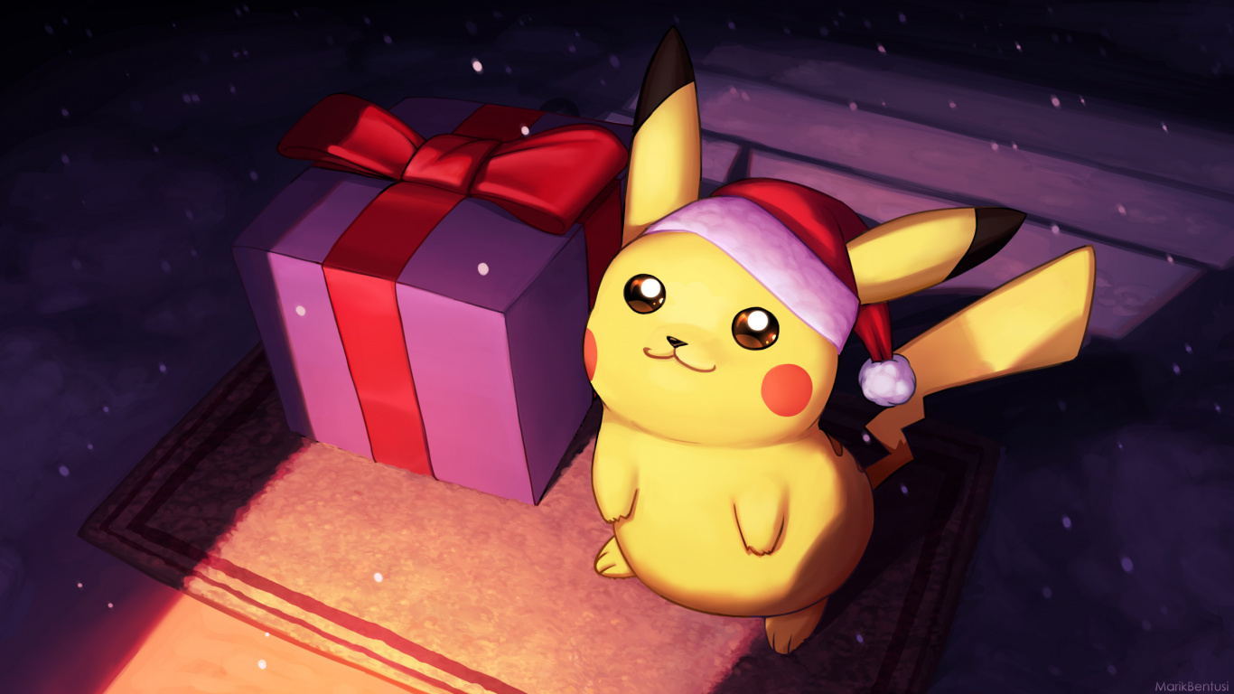 Purple and Yellow Pokemon Character. Wallpaper in 1366x768 Resolution