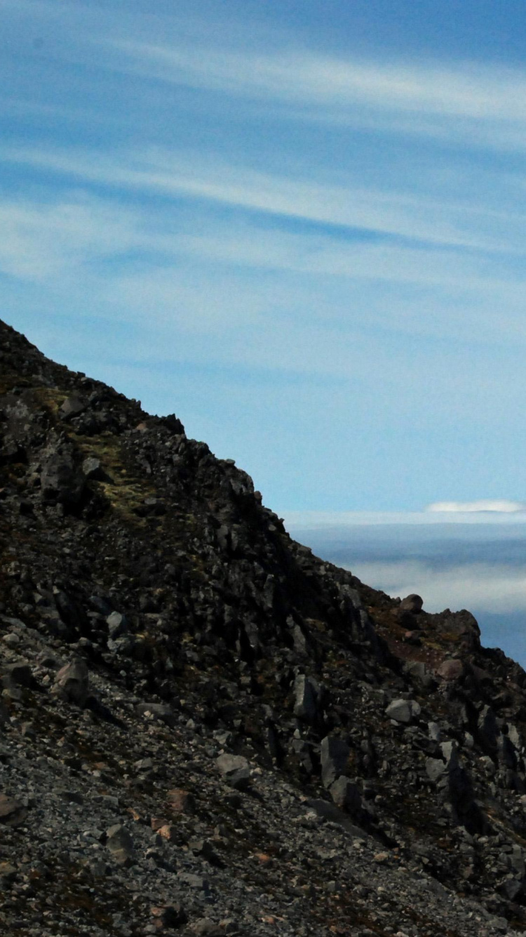 山脉, 冰川地貌, 跌倒了, Nunatak, 冰帽 壁纸 750x1334 允许