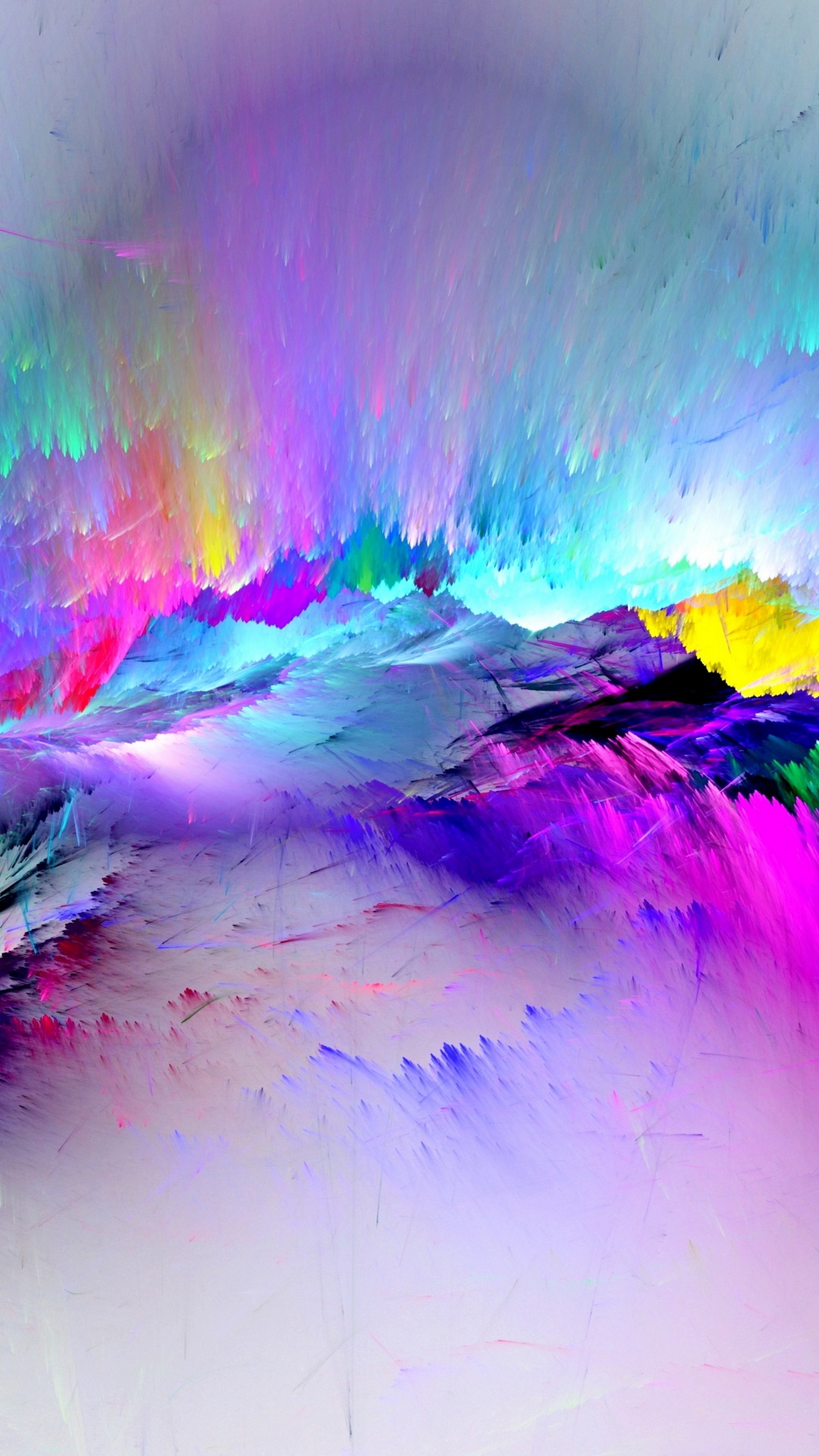 Abstract Art, Color, Azure, Paint, Purple. Wallpaper in 1080x1920 Resolution