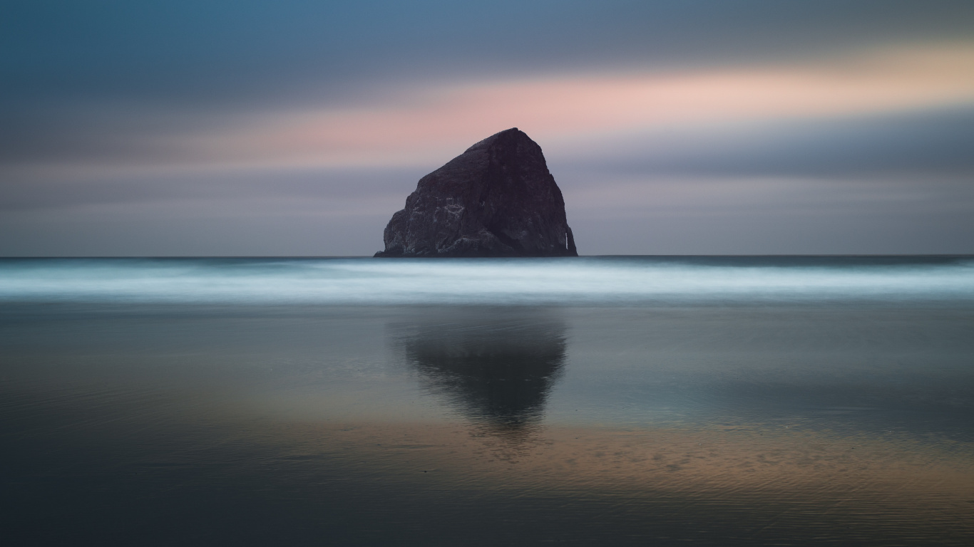 Sea, Ocean, Coast, Nature, Rock. Wallpaper in 1366x768 Resolution