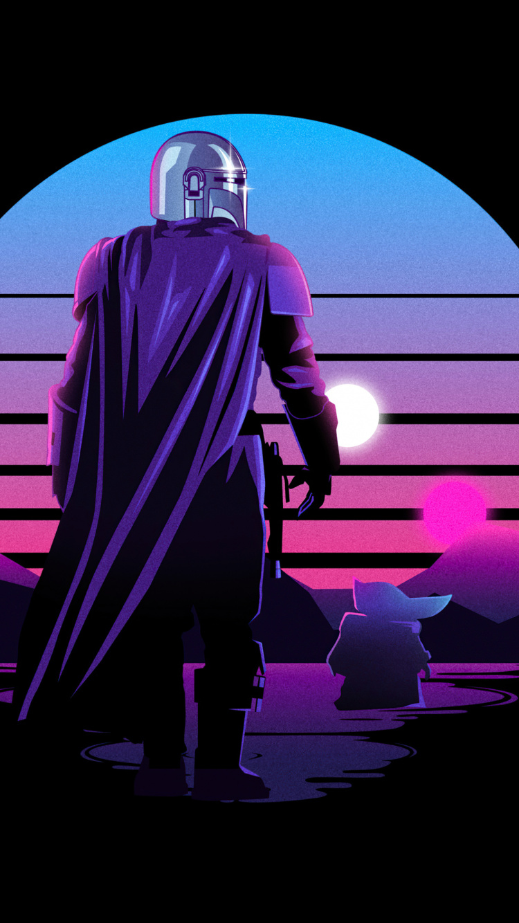 The Mandalorian Baby Yoda Star Wars. Wallpaper in 750x1334 Resolution