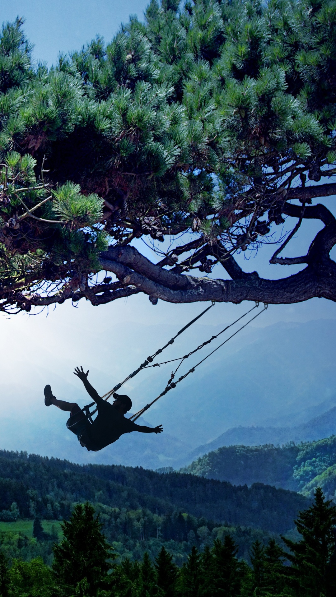 Dream, Body of Water, Mountainous Landforms, Nature, Vegetation. Wallpaper in 1080x1920 Resolution