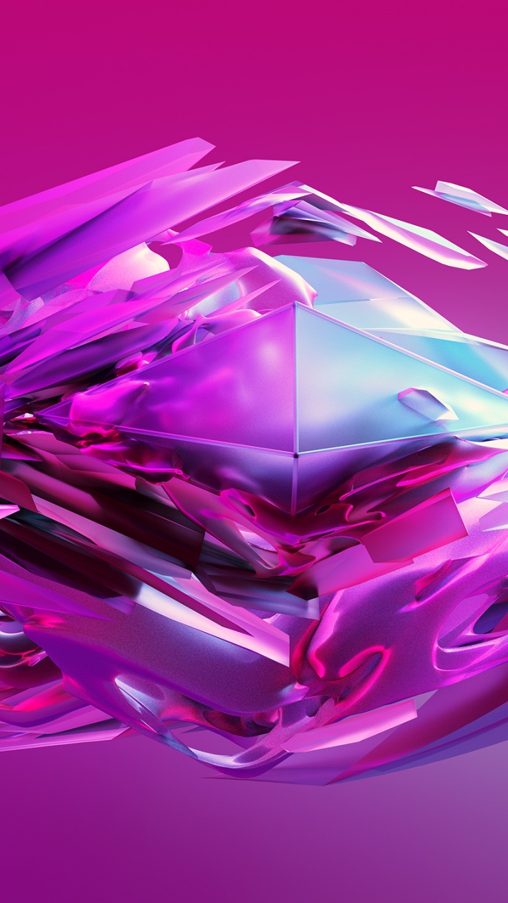 Purple and Pink Abstract Painting. Wallpaper in 720x1280 Resolution