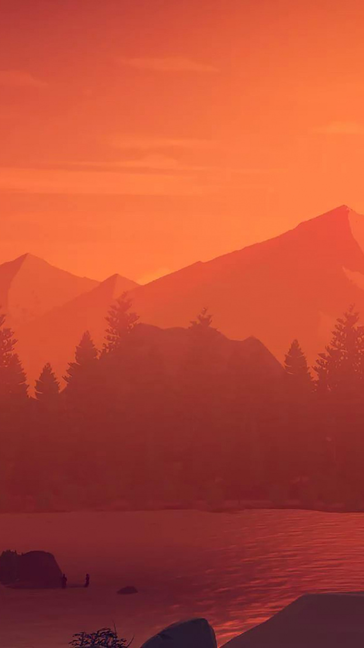 Firewatch Sunset, Firewatch, in The Valley of Gods, Campo Santo, Playstation 4. Wallpaper in 750x1334 Resolution