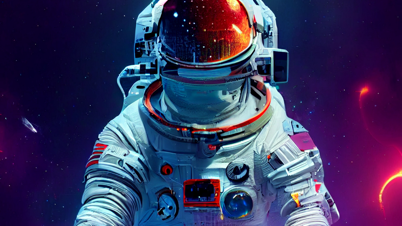 Astronaute, Protecteur, Lumière, Divertissement, Objet Astronomique. Wallpaper in 1366x768 Resolution