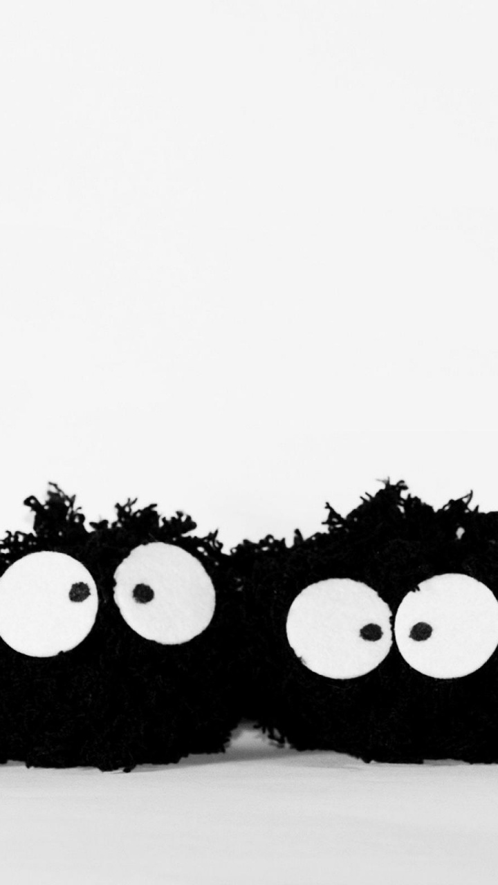 Abstrakte Schwarz-Weiß-Malerei. Wallpaper in 720x1280 Resolution