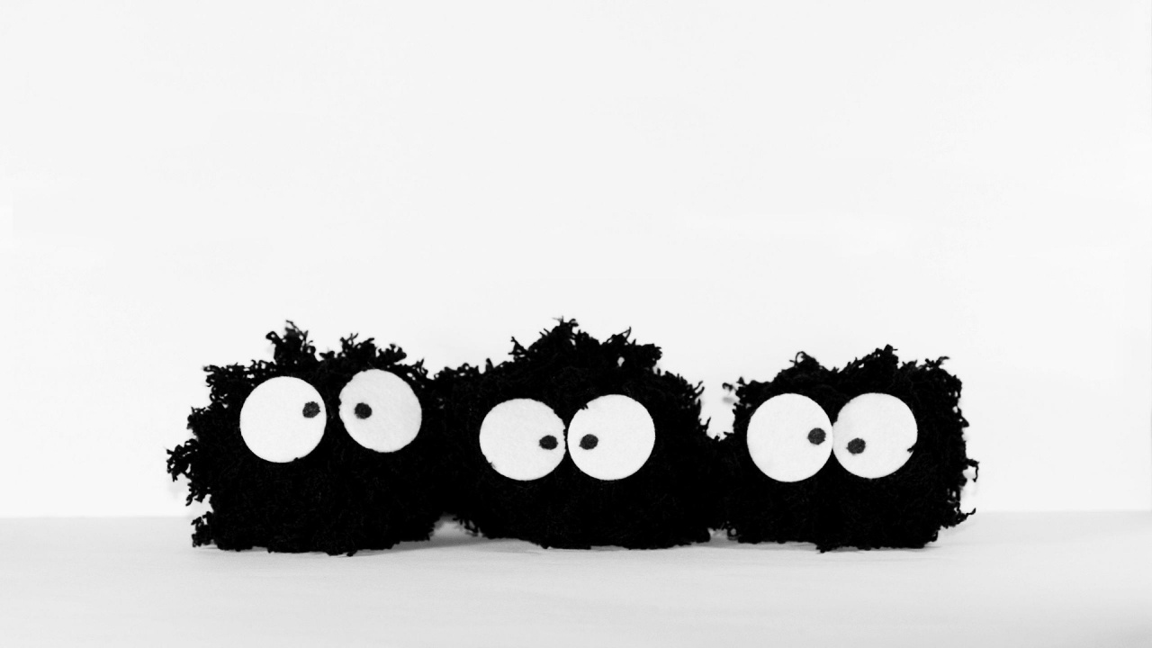 Peinture Abstraite en Noir et Blanc. Wallpaper in 1280x720 Resolution