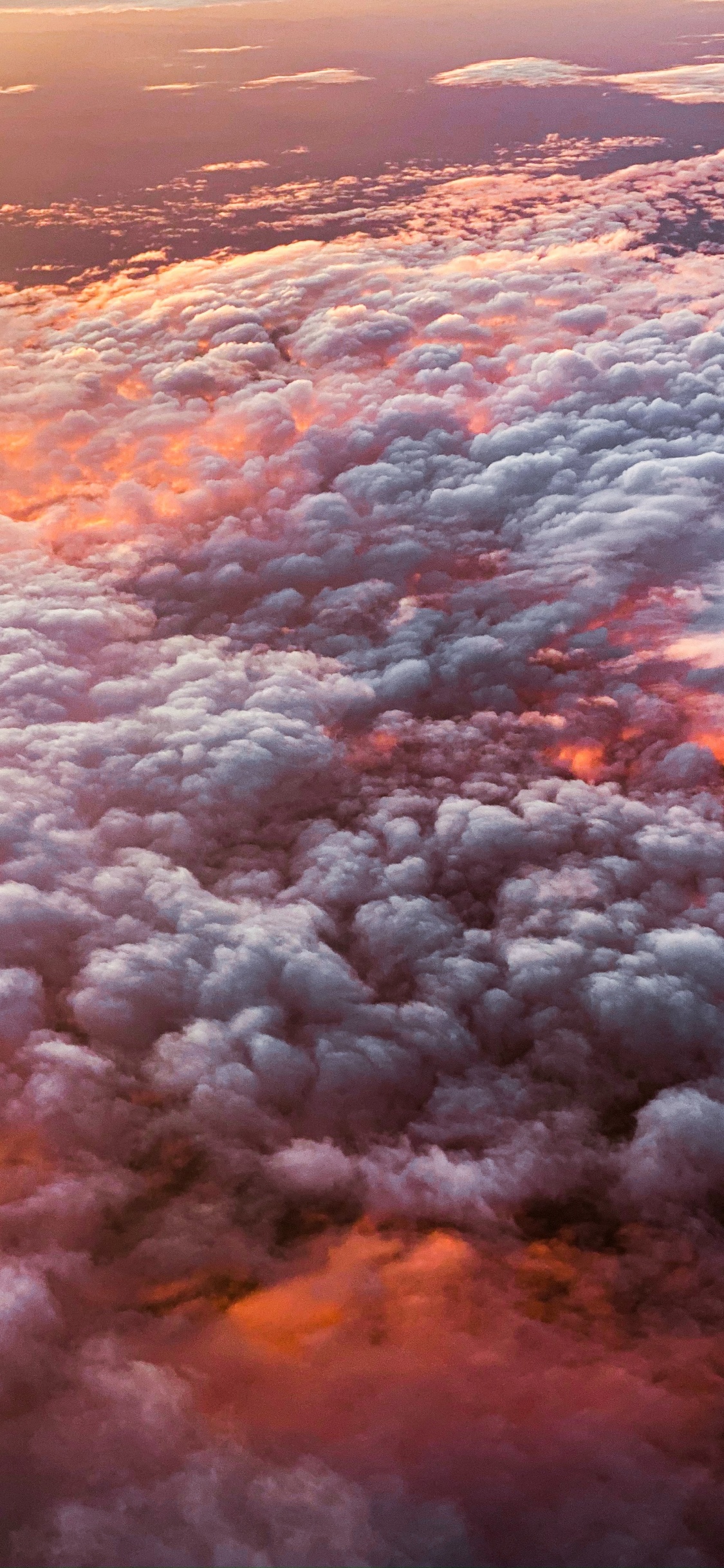 Atmosphère, Orange, Horizon, Ciel, Cumulus. Wallpaper in 1125x2436 Resolution