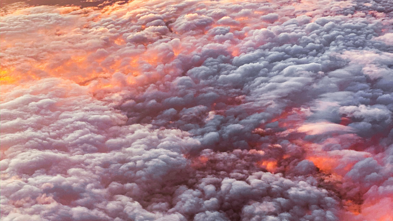 Atmosphère, Orange, Horizon, Ciel, Cumulus. Wallpaper in 1280x720 Resolution