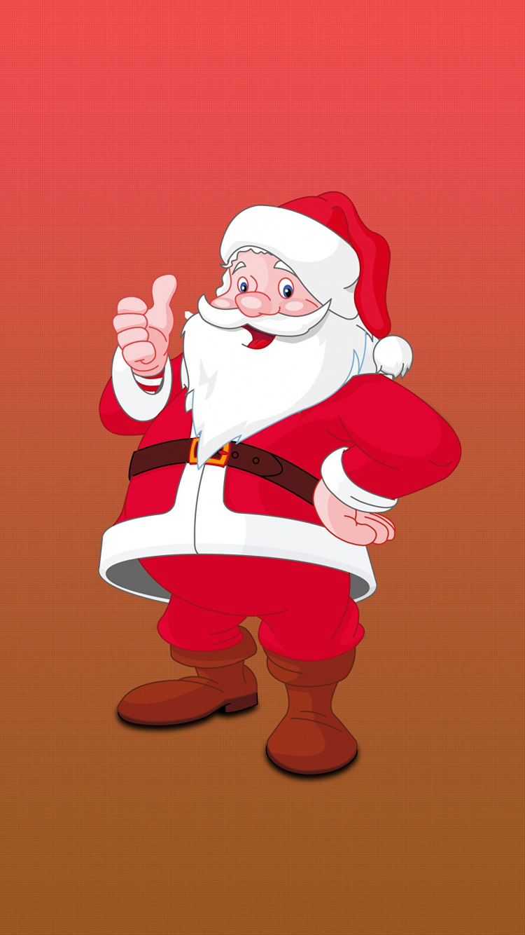 Santa Claus, Illustration, Ded Moroz, Christmas Day, Red. Wallpaper in 750x1334 Resolution