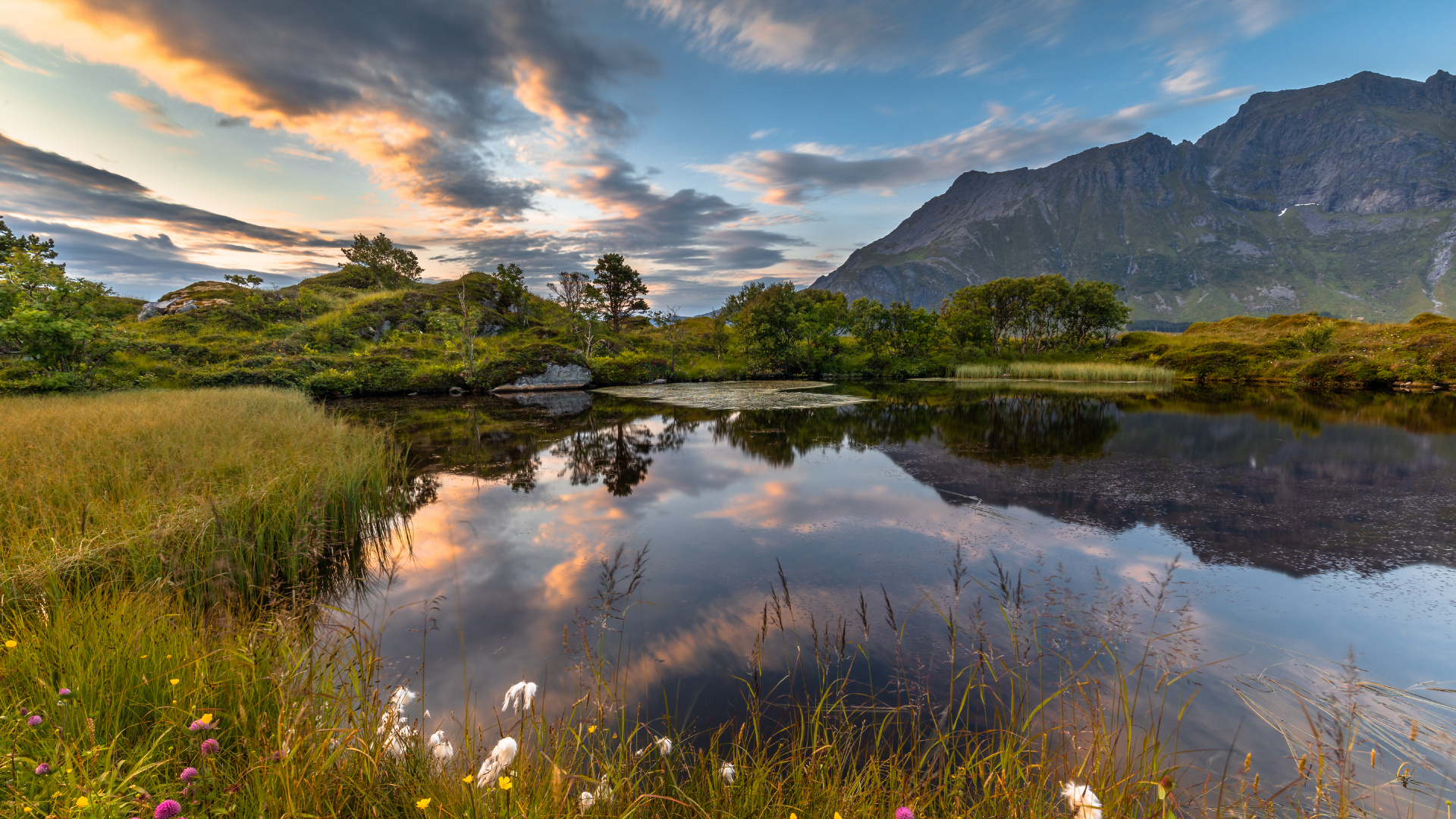 Fredvang Bridges, Nature, Ramberg, Cloud, Natural Landscape. Wallpaper in 1920x1080 Resolution