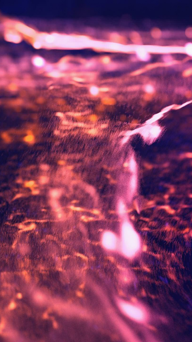 Lumières Rouges et Jaunes Pendant la Nuit. Wallpaper in 750x1334 Resolution