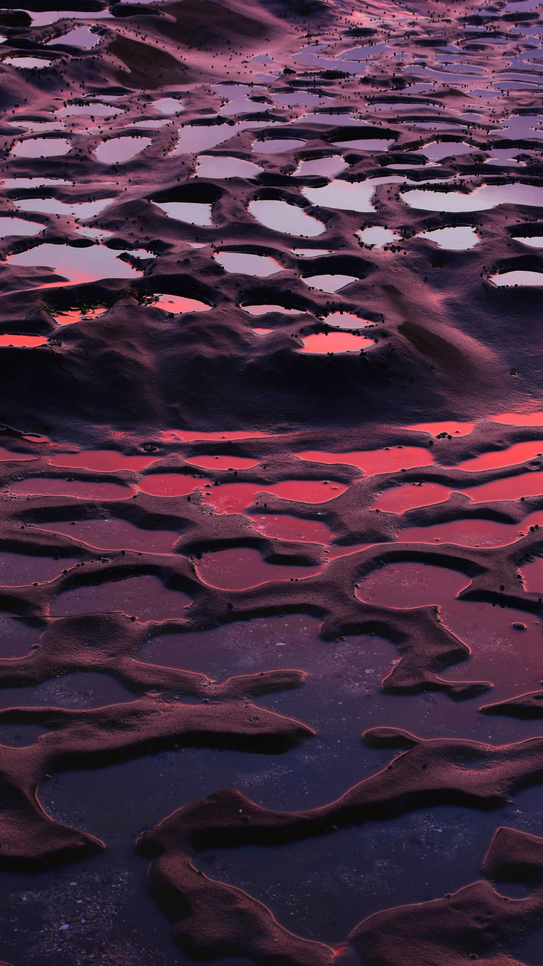 Wasser, Purpur, Reflexion, Pink, Muster. Wallpaper in 1080x1920 Resolution