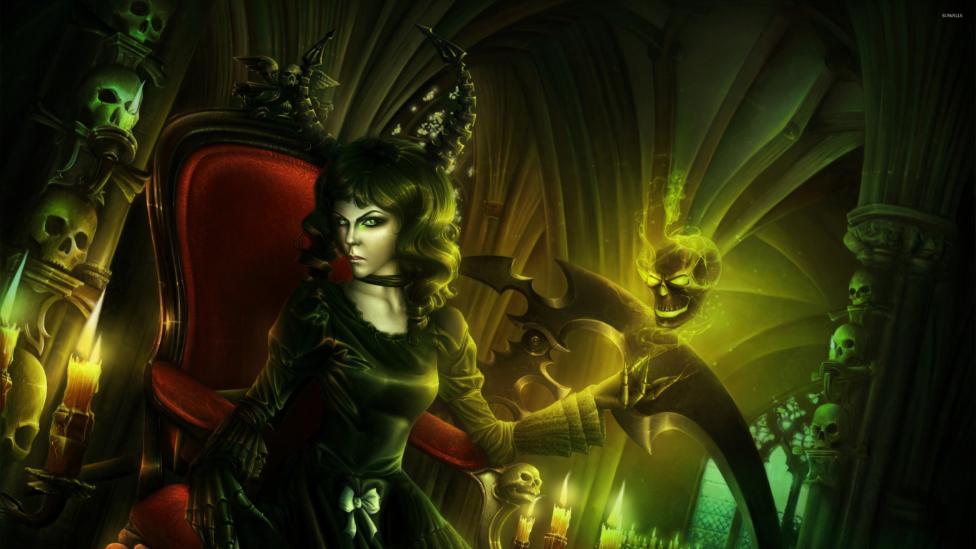 Femme en Robe Verte Tenant Une Illustration de Livre. Wallpaper in 1366x768 Resolution
