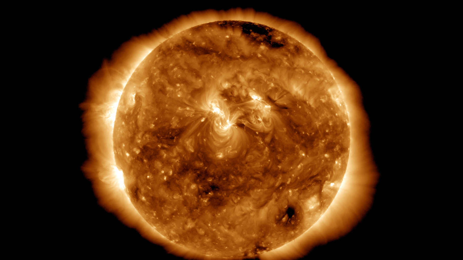 Abbildung Des Blauen Und Weißen Planeten. Wallpaper in 1920x1080 Resolution