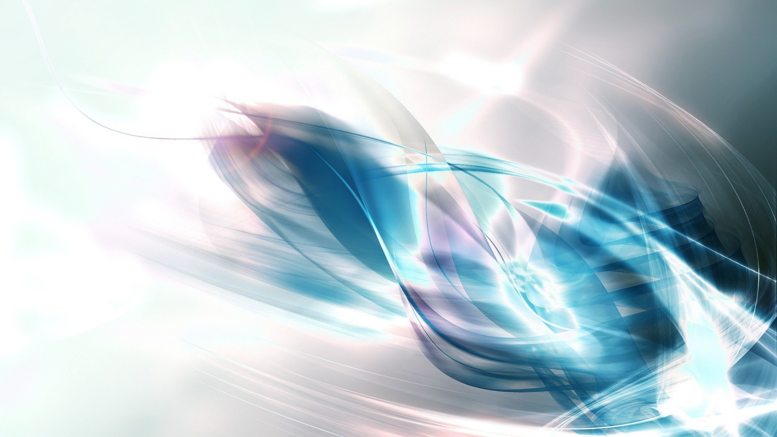 Digitale Tapete Mit Rotem Und Weißem Licht. Wallpaper in 2560x1440 Resolution