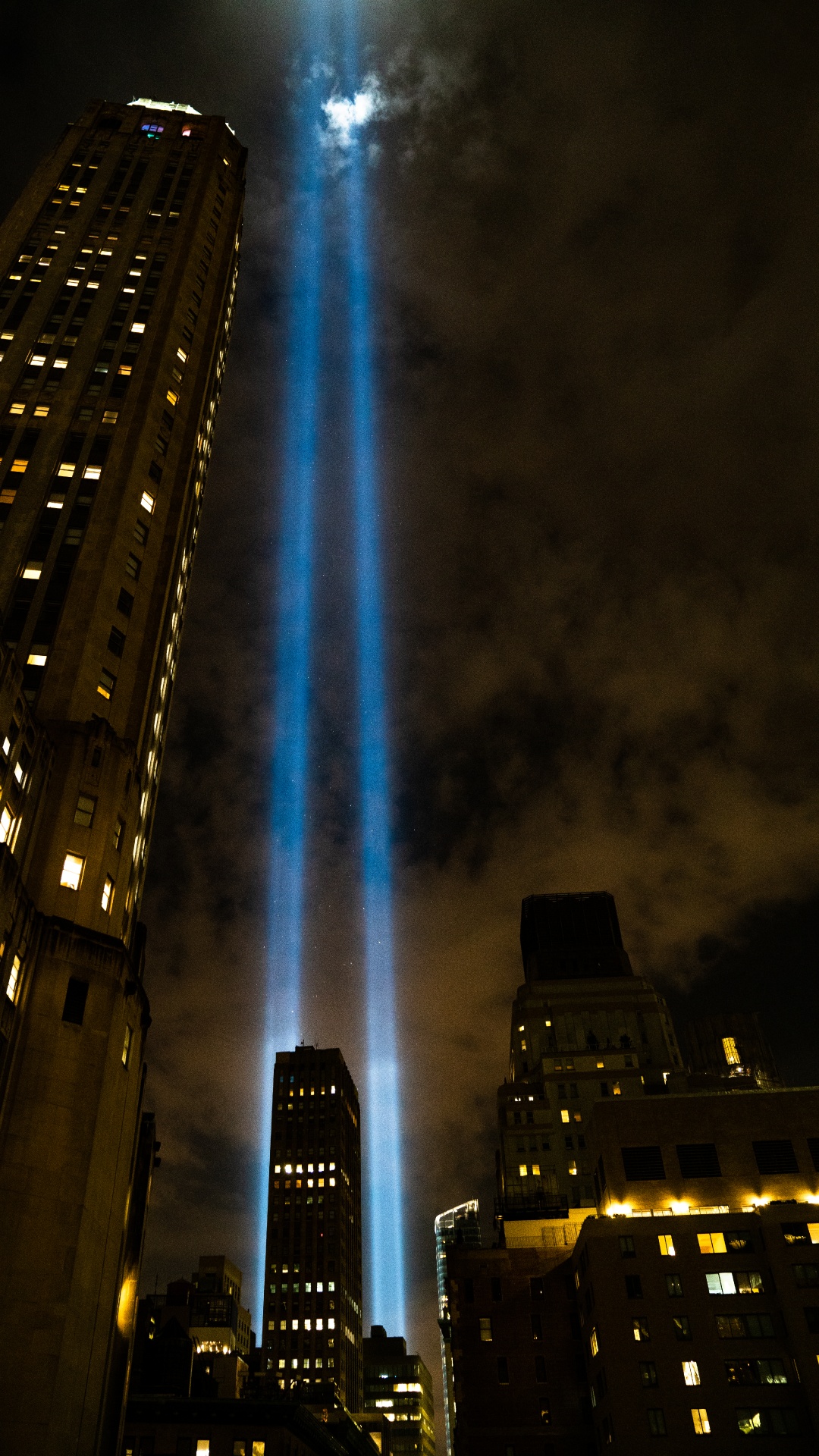 Low Angle Photography of High Rise Building During Night Time. Wallpaper in 1080x1920 Resolution