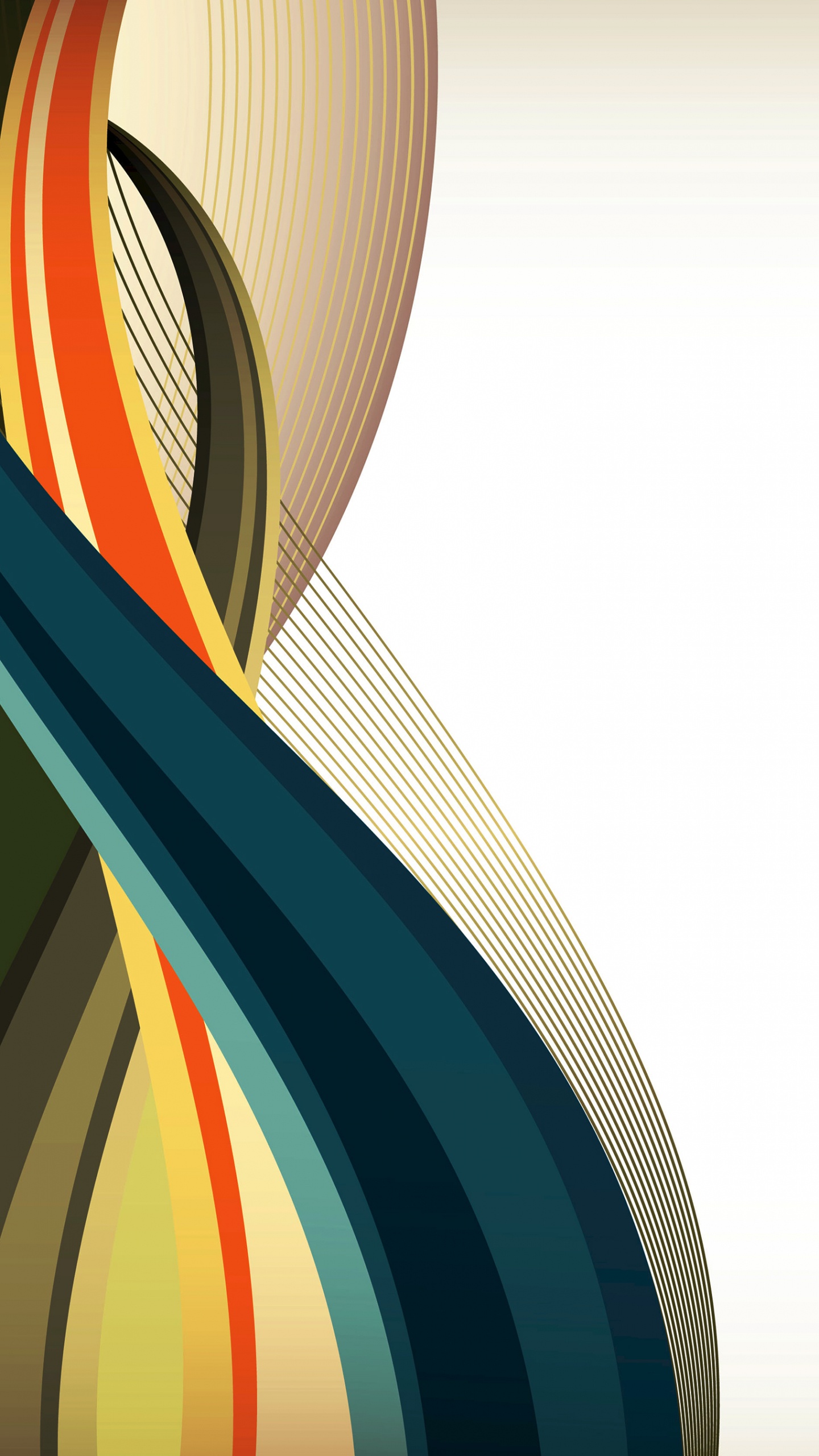 Lineas Curvas, Angulo, Fila, Naranja, Arte. Wallpaper in 1440x2560 Resolution