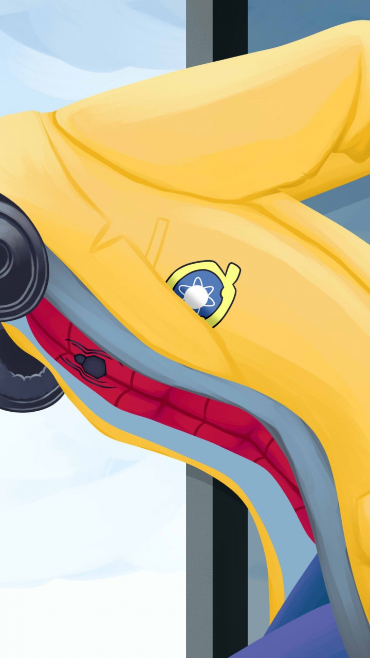 Personaje de Dibujos Animados de Pájaro Amarillo y Azul. Wallpaper in 720x1280 Resolution