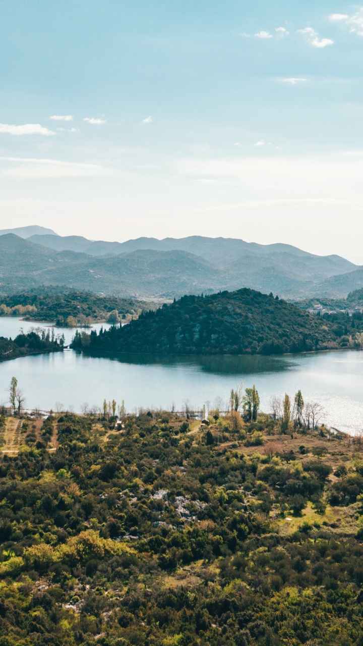 Dalmatia, Cloud, Water, Mountain, Ecoregion. Wallpaper in 720x1280 Resolution