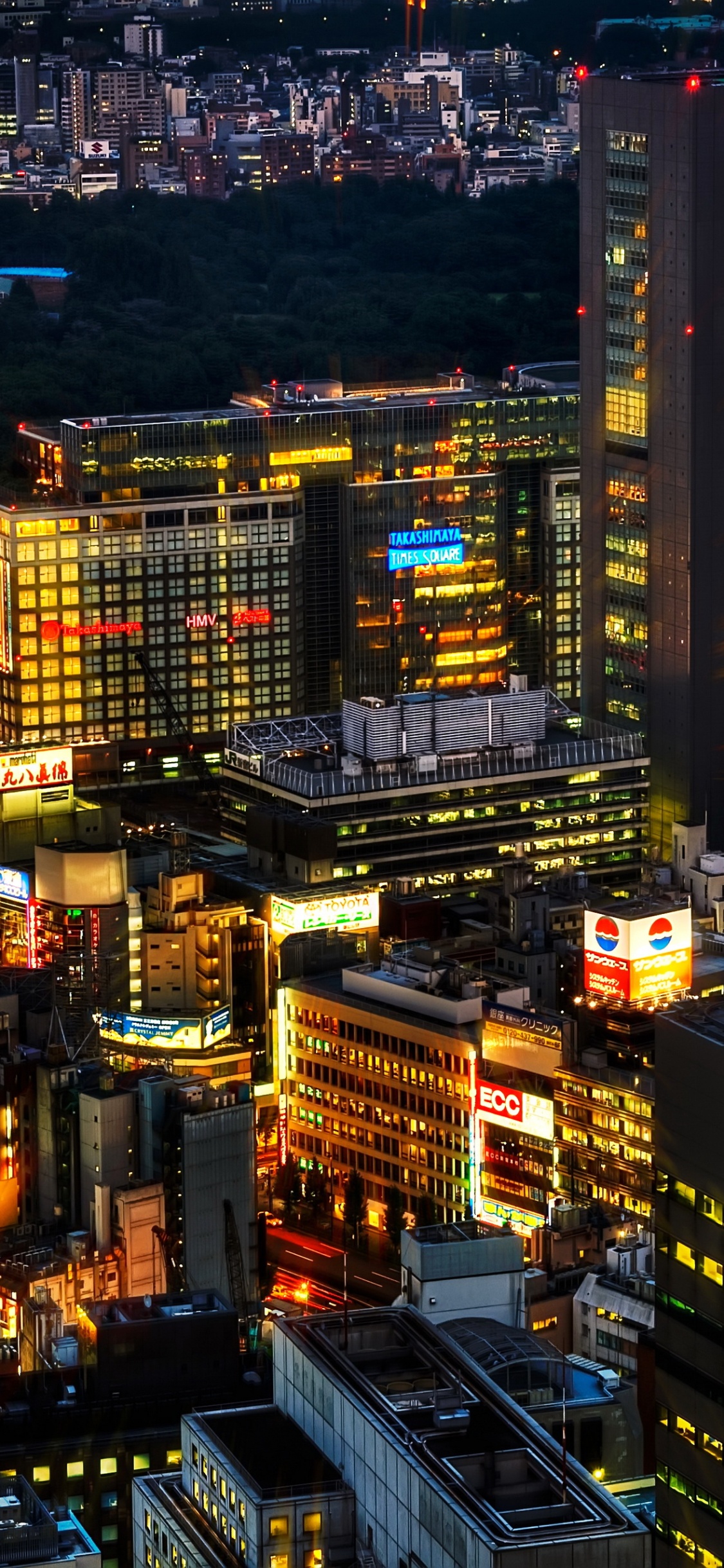 东京, 大都会, 城市, 城市景观, 塔块 壁纸 1125x2436 允许