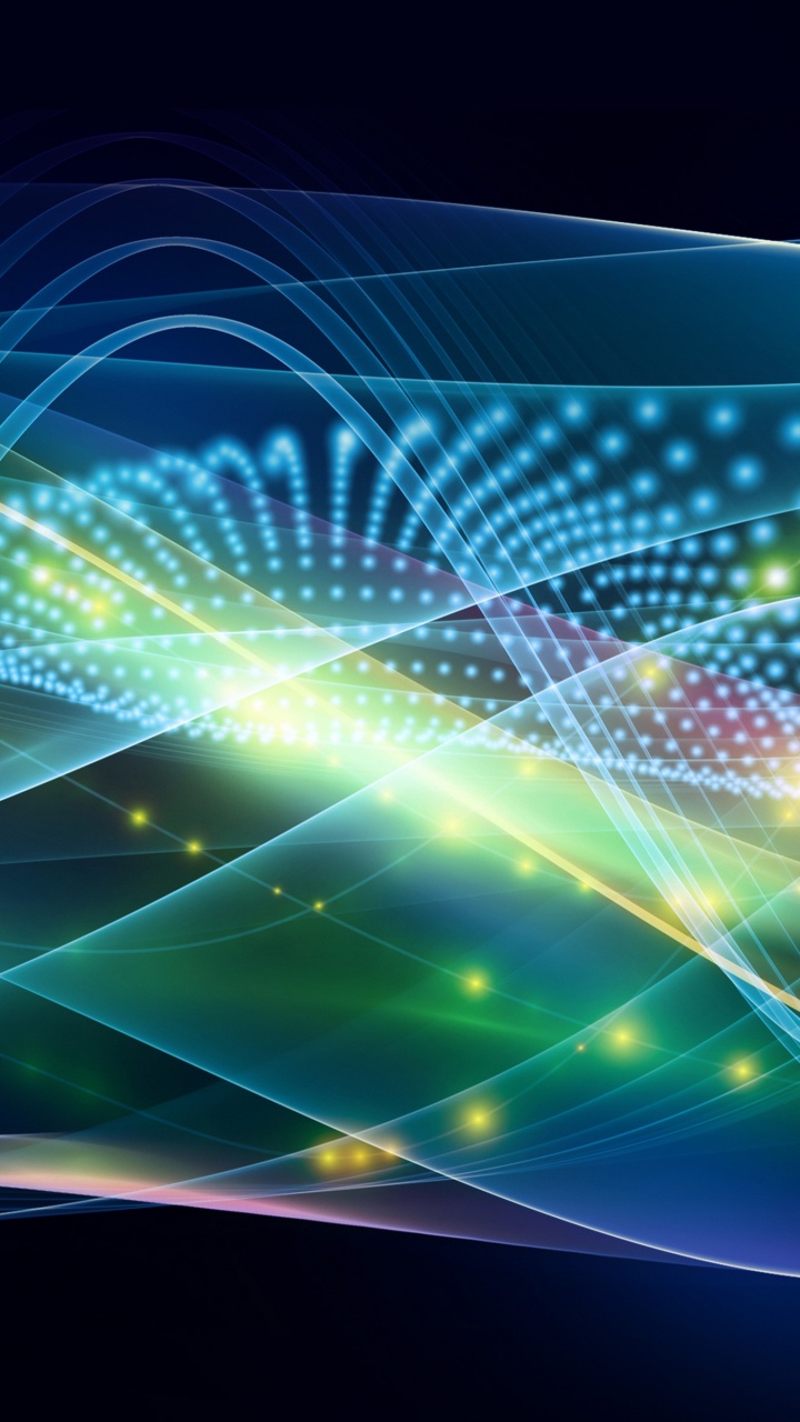 Luces Azules, Verdes y Amarillas. Wallpaper in 720x1280 Resolution