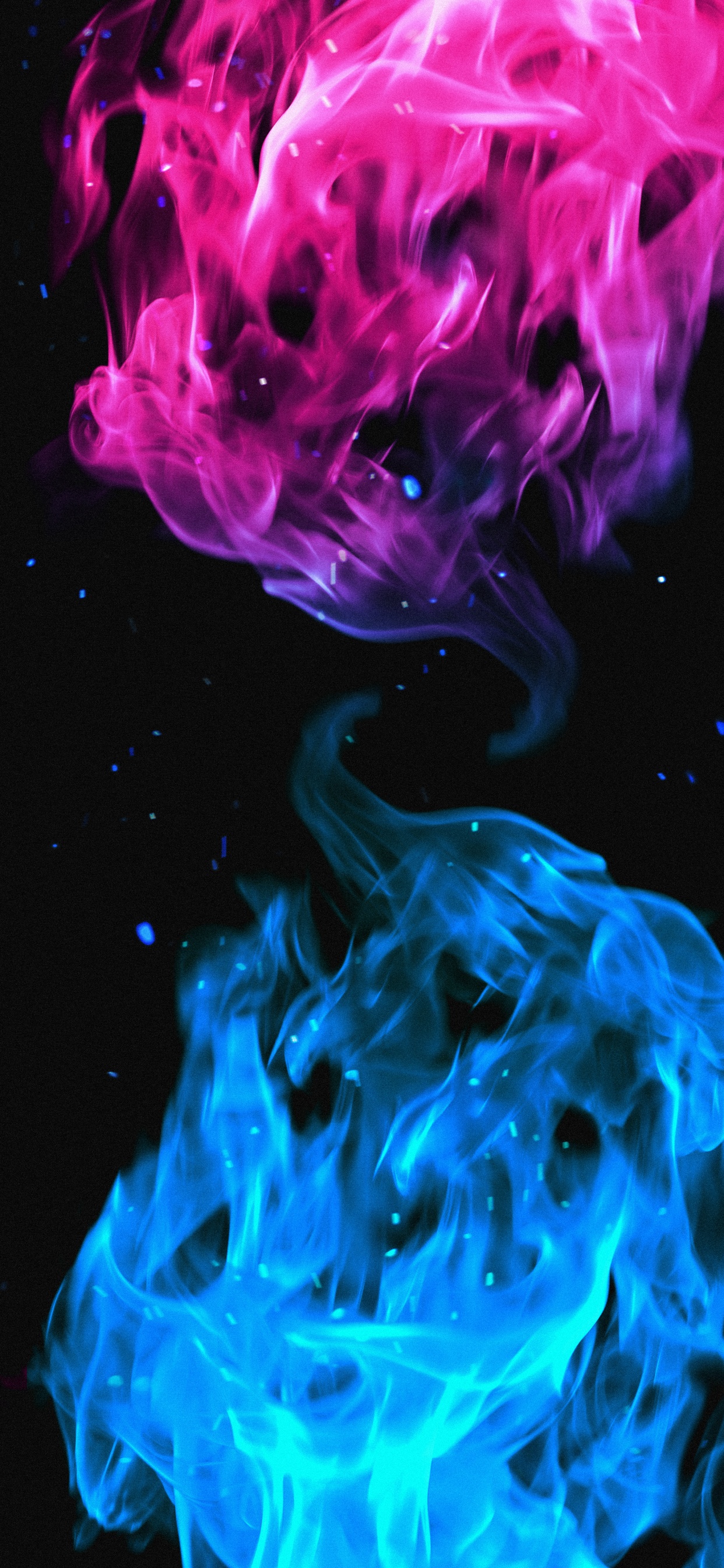 Äpfeln, Blau, Licht, Purpur, Flüssigkeit. Wallpaper in 1242x2688 Resolution