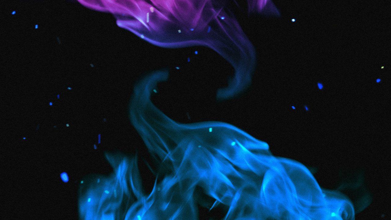 Apple, Liquid, Blue, Lumière, Purple. Wallpaper in 1280x720 Resolution