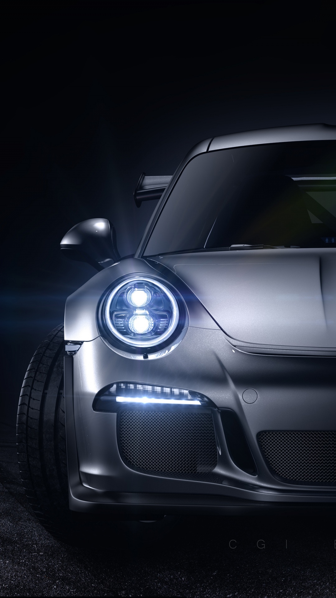 Gris Mercedes Benz Classe c Coupé. Wallpaper in 1080x1920 Resolution