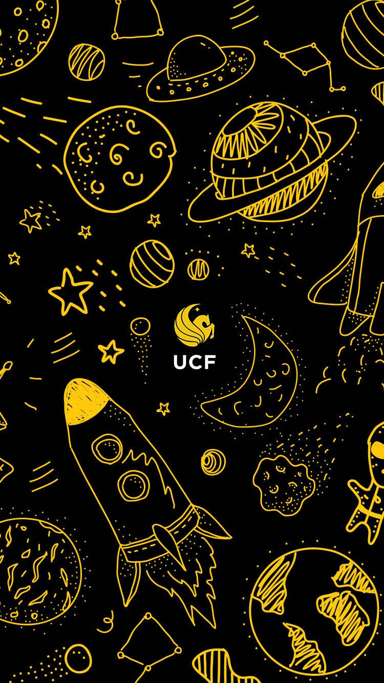 Universität Von Zentralflorida, UCF Knights Fußball, Kunst, Muster, Illustration. Wallpaper in 750x1334 Resolution