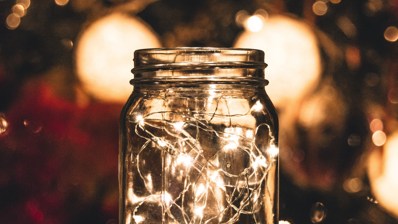 Mason Jar, Lumière, Éclairage, Verrerie, Verre. Wallpaper in 1280x720 Resolution