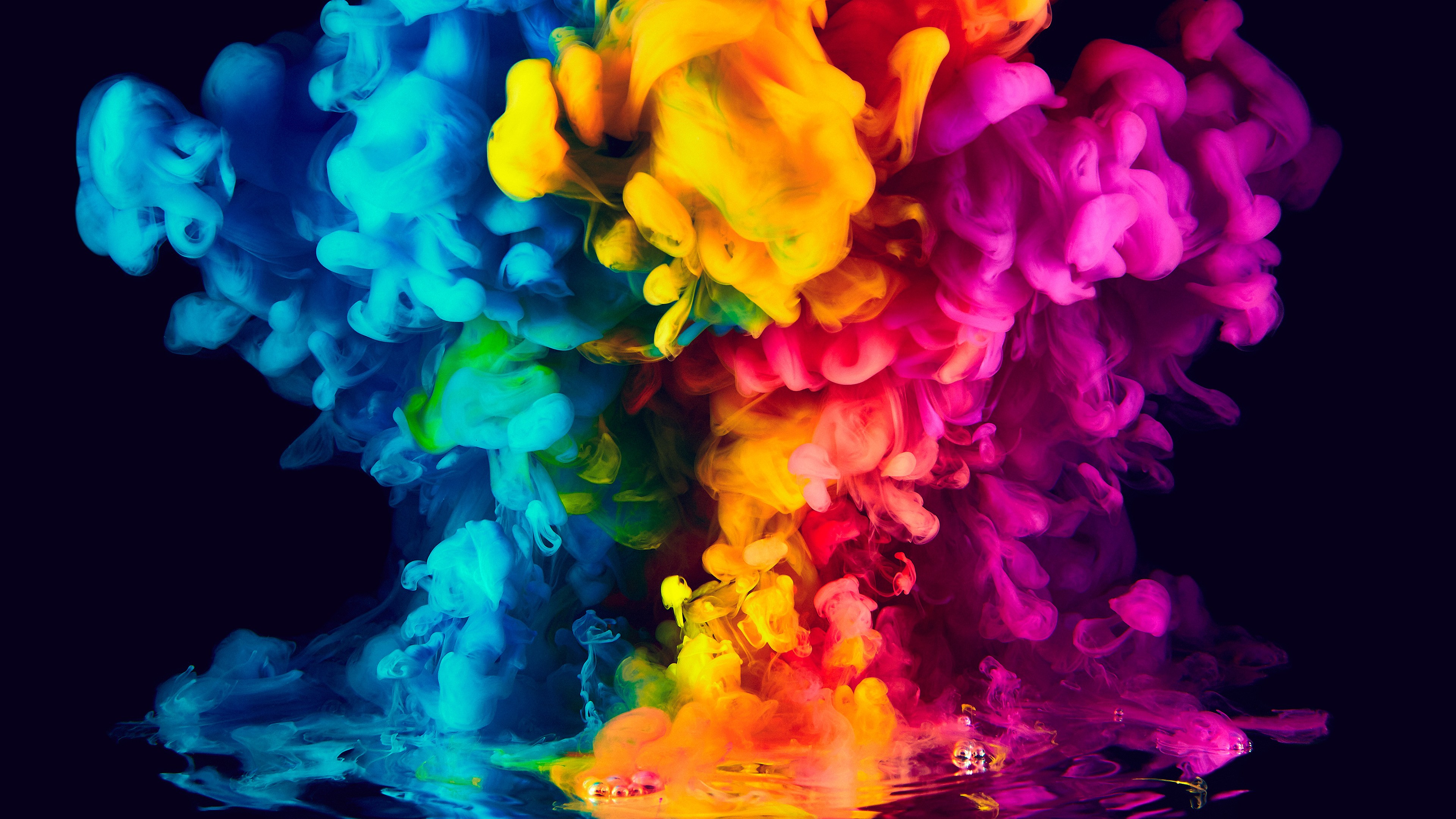 Colorful Smoke, Smoke, Colored Smoke, Color, Colorfulness. Wallpaper in 3840x2160 Resolution