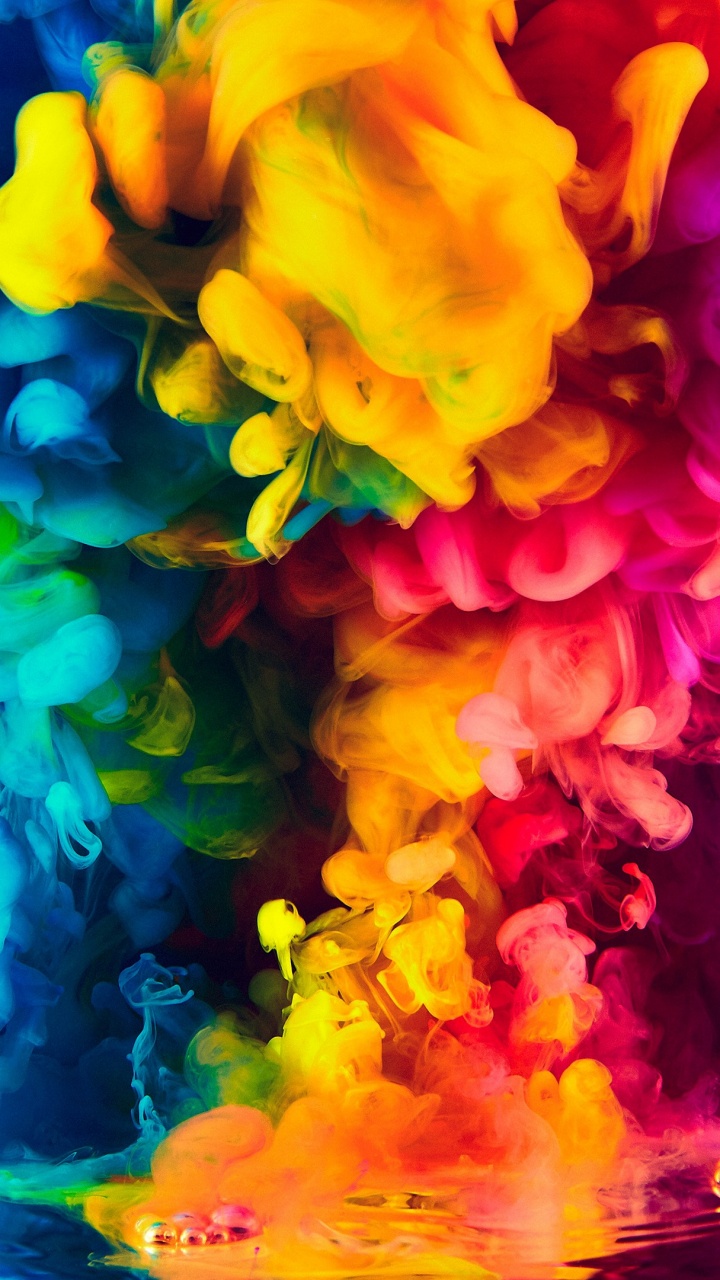 Colorful Smoke, Smoke, Colored Smoke, Color, Colorfulness. Wallpaper in 720x1280 Resolution