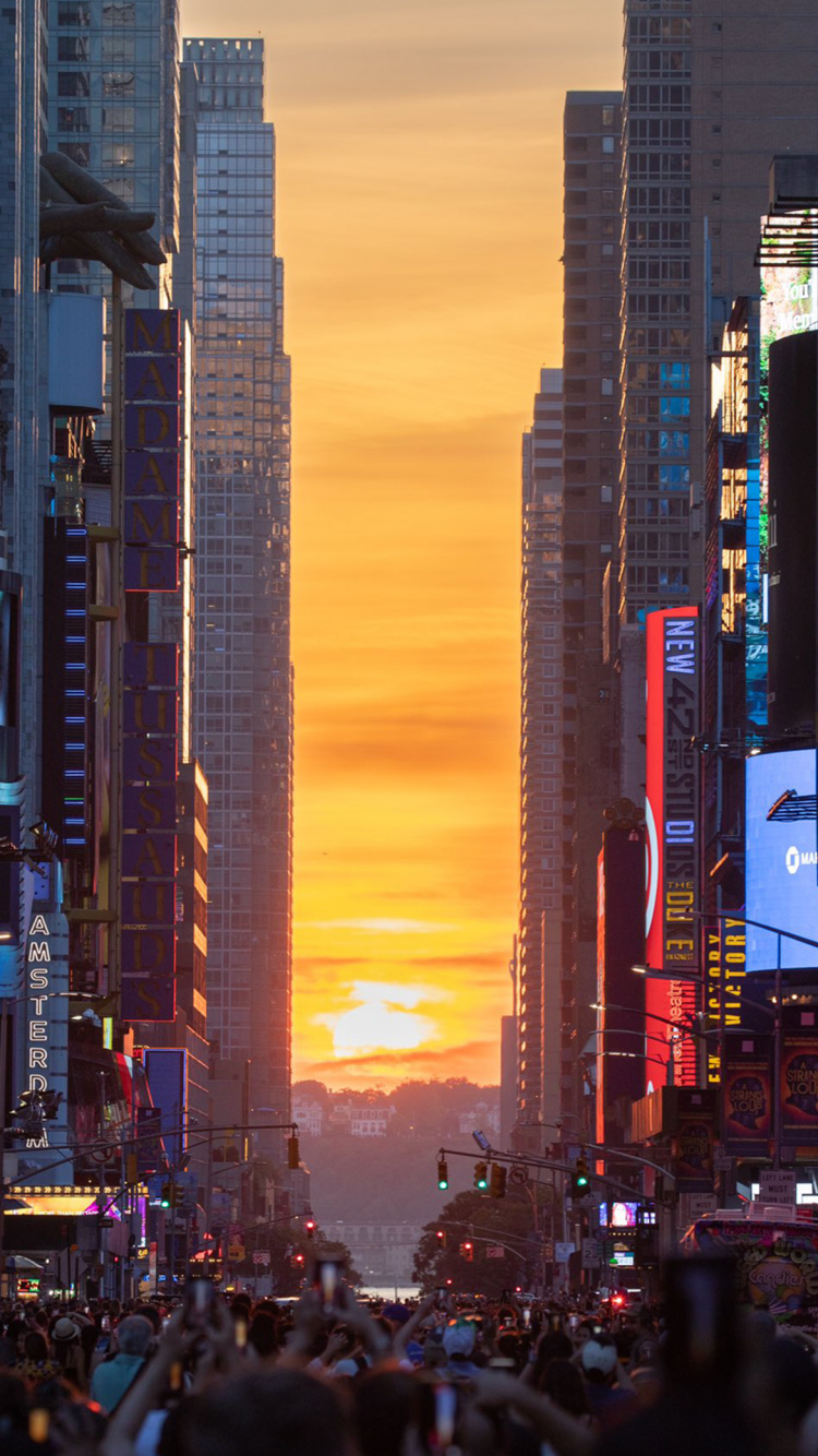 Manhattan, New York, Skyscraper, Building, Atmosphere. Wallpaper in 750x1334 Resolution