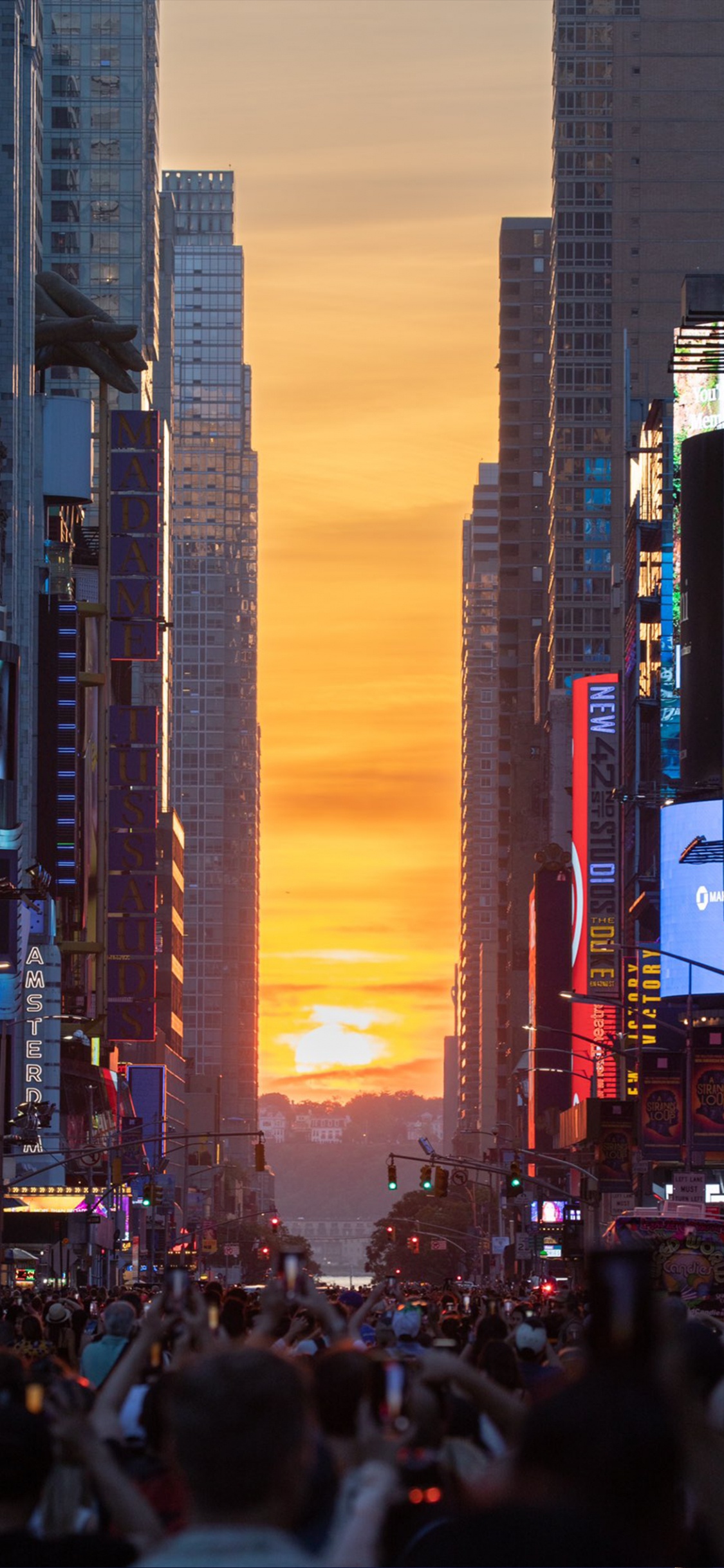 Manhattan, New York, Wolkenkratzer, Gebäude, Atmosphäre. Wallpaper in 1125x2436 Resolution