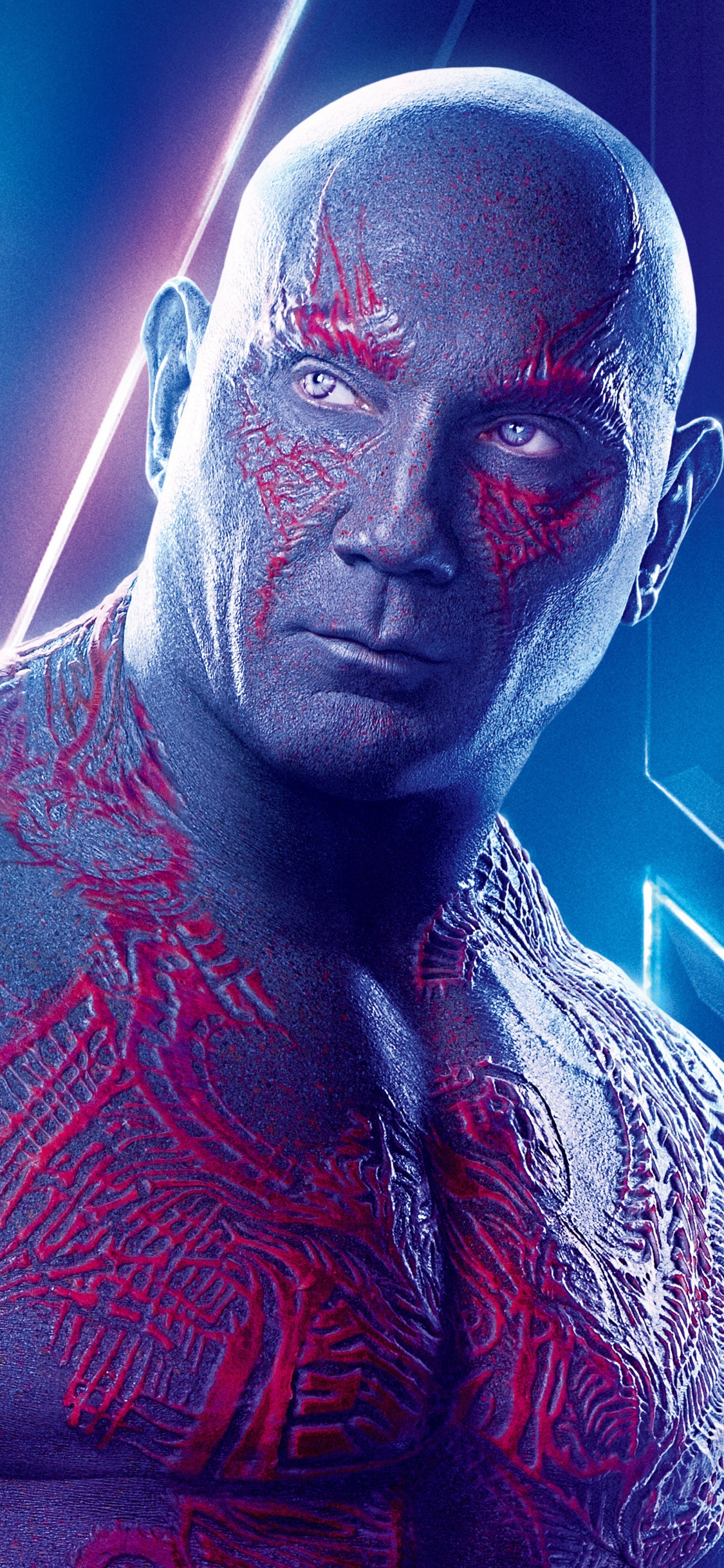 Guerra Infinita Drax, Dave Bautista, Avengers Infinity War, Drax el Destructor, Gamora. Wallpaper in 1125x2436 Resolution