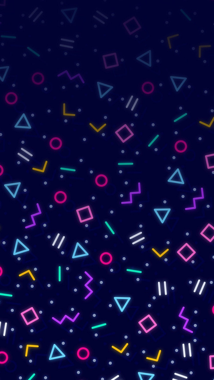 1980s, 1990s, Vector Graphics, Graphics, Design. Wallpaper in 750x1334 Resolution