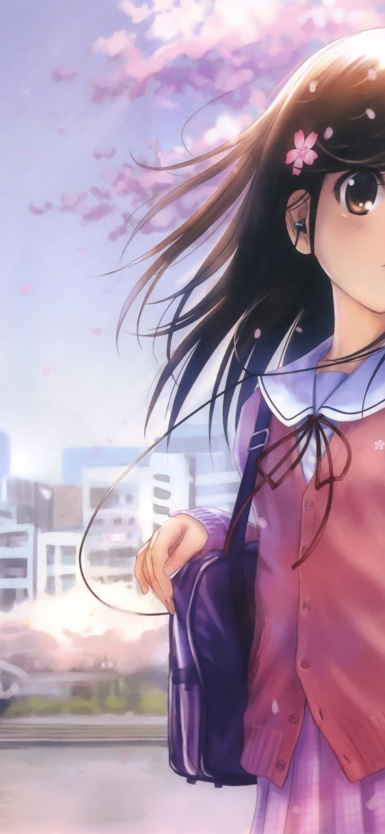 Frau im Roten Ärmellosen Kleid Mit Schwarzer Sonnenbrille. Wallpaper in 1242x2688 Resolution