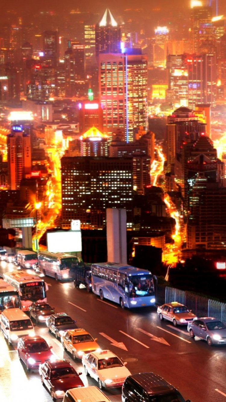 城市景观, 大都会, 城市, 交通, 市中心 壁纸 750x1334 允许