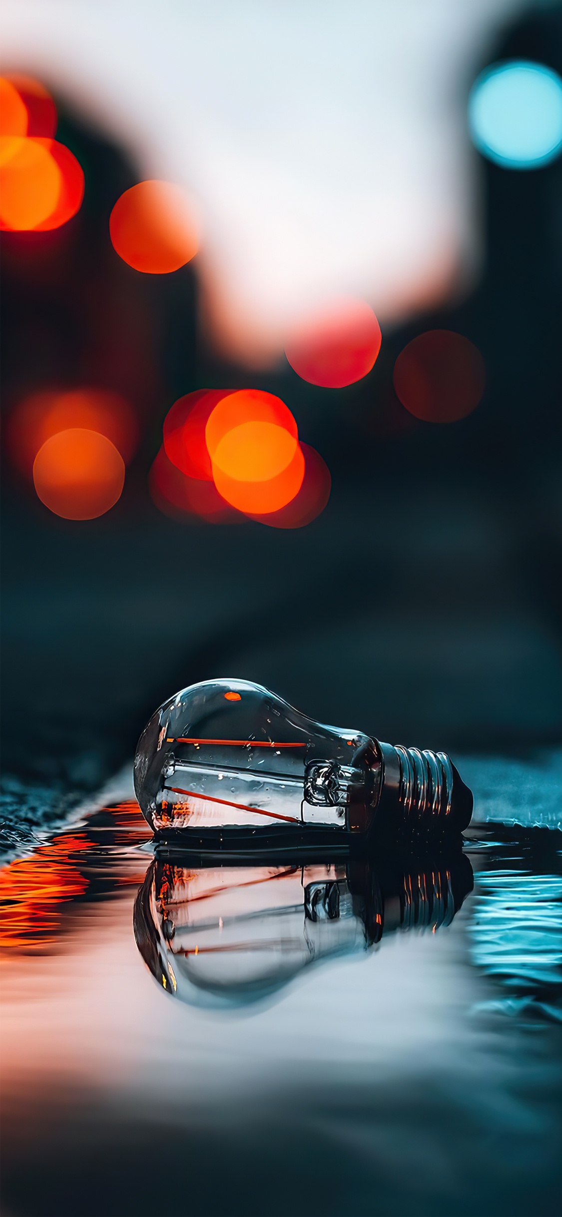 Agua, Luz, Iluminación Automotriz, Líquido, Naranja. Wallpaper in 1125x2436 Resolution