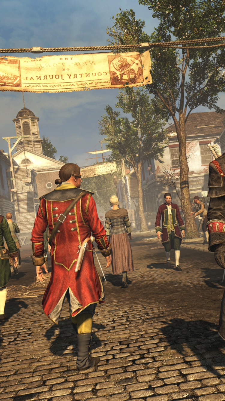 Assassins Creed Rogue, Ubisoft, Playstation 4, Xbox One, Pc-Spiel. Wallpaper in 750x1334 Resolution