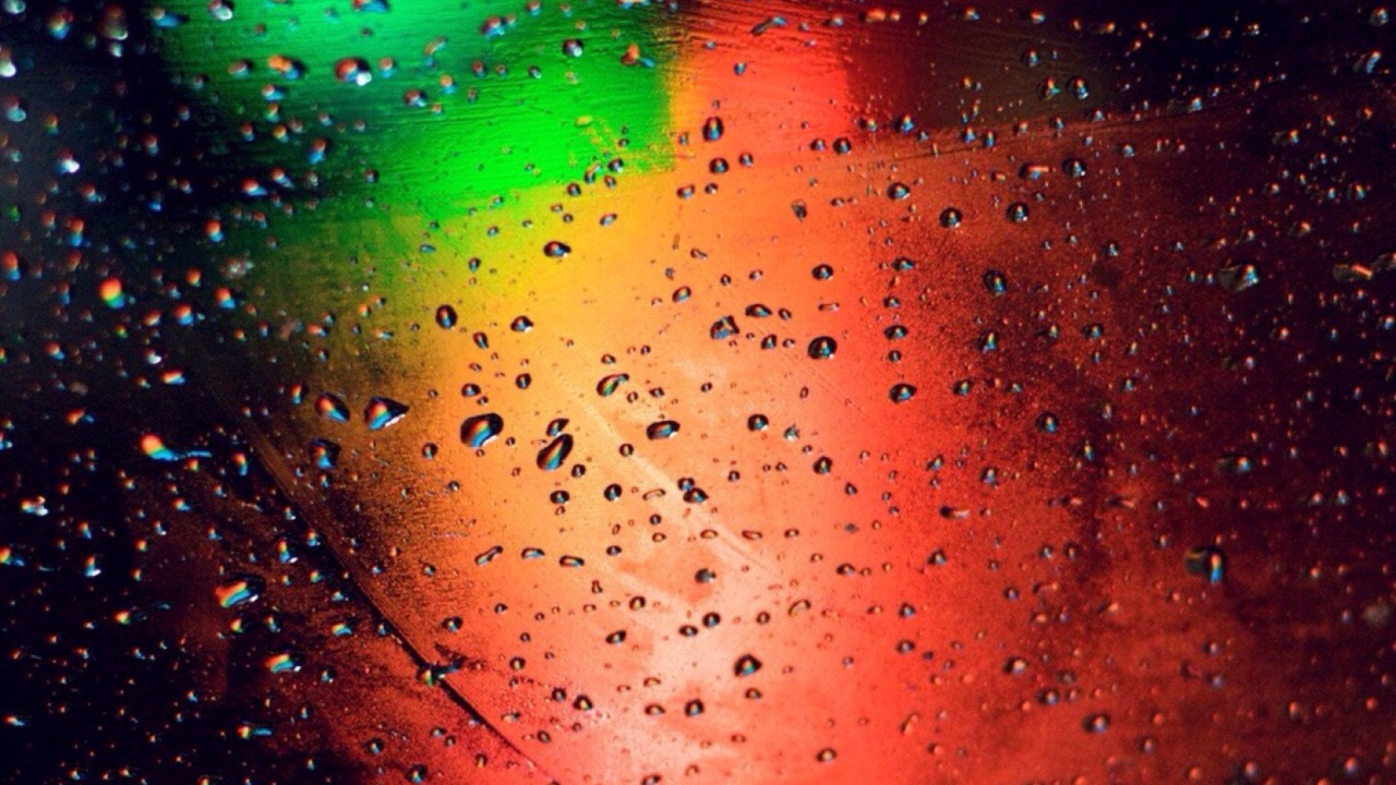 Gouttes D'eau Sur la Vitre. Wallpaper in 1280x720 Resolution