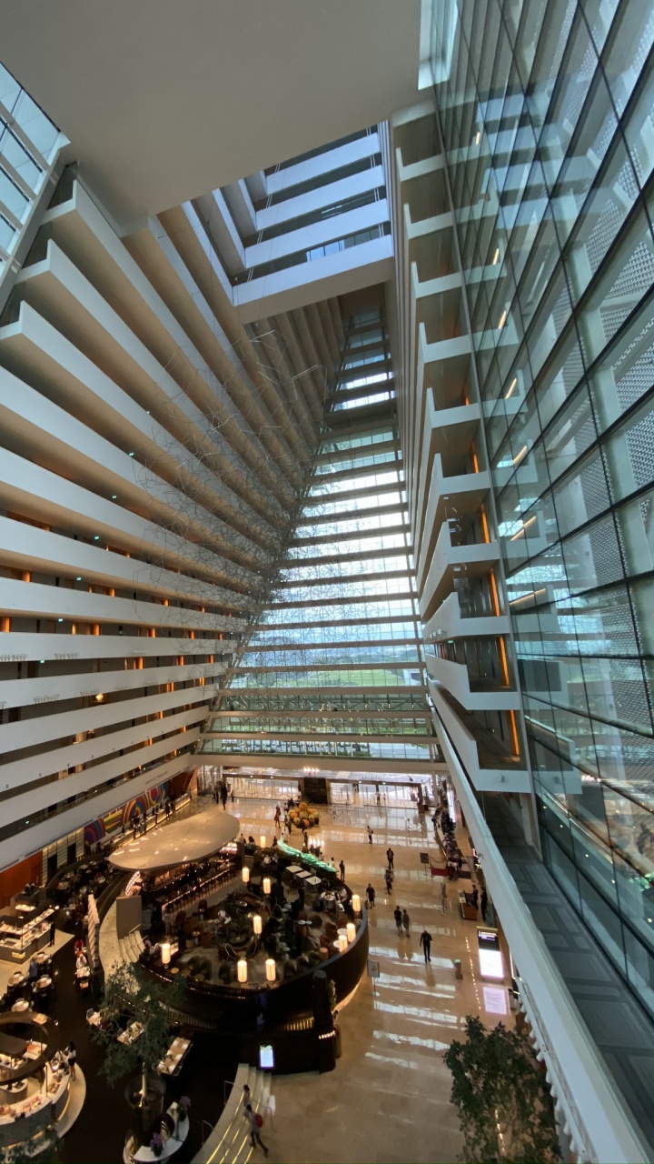 Architecture, Commercial Building, Interior Design, Daylighting, Fixture. Wallpaper in 720x1280 Resolution